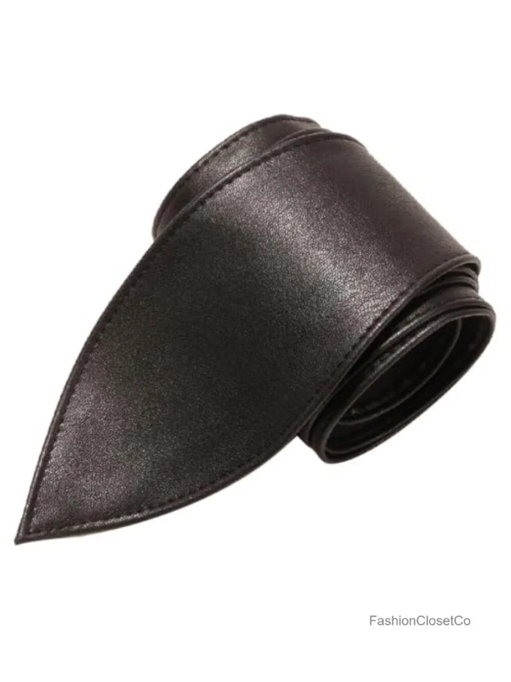 Women's Wide Waistband Wrap Belt, Soft Faux Leather, Adjustable, Knotted